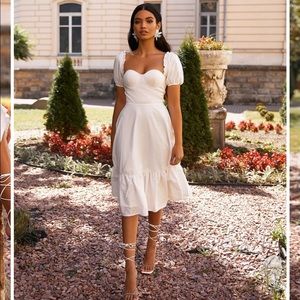 Alamour the label white dress